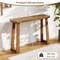 43-inch Narrow Entryway Console Table Solid Rubber Wood with Sturdy Base